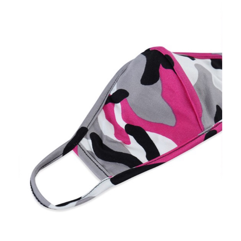 💖LAST! Fuchsia Camo Reusable Knit Face Masks! - Picture 2 of 3